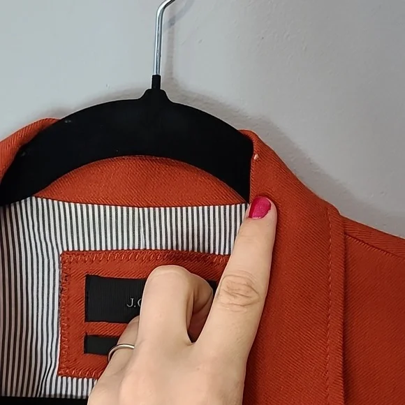 J. Crew Schoolboy Blazer in Burnt Orange Size 8 Comfy Luxury Preppy Academia - Picture 9 of 10